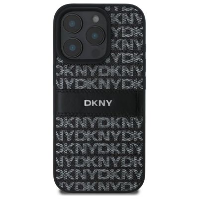 3. Etui DKNY Texture Pattern Tonal Stripe na iPhone 16 Pro - czarne