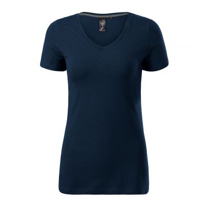 2. Koszulka Malfini Action V-neck W MLI-70102 granatowy