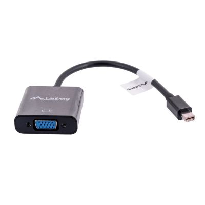 Adapter Lanberg AD-0006-BK (Mini DisplayPort M - D-Sub (VGA) F; 0,20m; kolor czarny)
