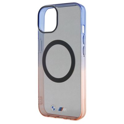 6. Etui BMW Gradient Bumper MagSafe na iPhone 15 Plus / 14 Plus - szare
