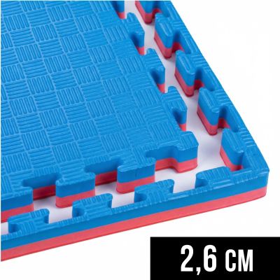 10. Mata do ćwiczeń z Certyfikatem Bezpieczeństwa - Puzzle 1x1m - Tatami 26mm