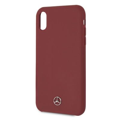 3. Etui Mercedes Silicone Line na iPhone Xr - czerwone