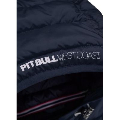 4. Kurtka zimowa męska Pit Bull West Coast Padded Seacoast granatowy z kapturem