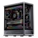 10. Jonsbo D401 PC-Gehäuse, Midi Tower, ATX, Tempered Glass - schwarz