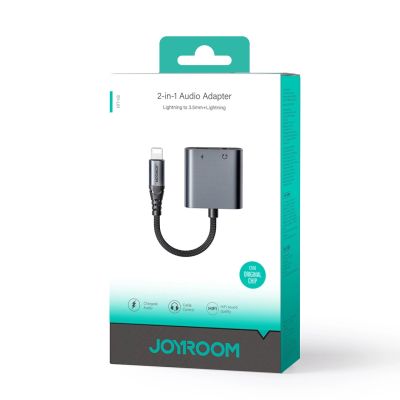 5. Adapter DAC 2w1 Joyroom SY-L01 Lightning do Lightning / mini jack 3.5 mm - czarny