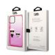 8. Etui Karl Lagerfeld Gradient Ikonik Karl&Choupette na iPhone 14 Plus - różowe