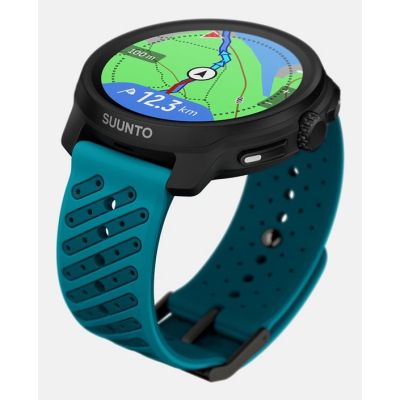 2. Suunto Race 2 Wave Blue 3,81 cm (1.5") AMOLED 49 mm Cyfrowy 466 x 466 px Ekran dotykowy Czarny GPS