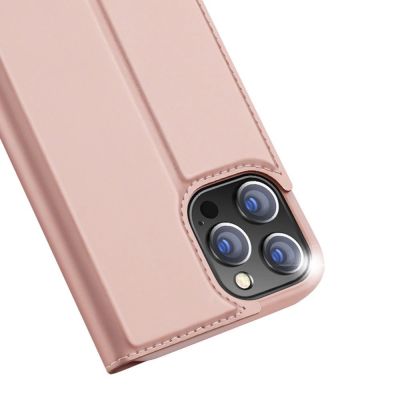 3. Dux Ducis Skin Pro kabura etui pokrowiec z klapką iPhone 13 Pro Max różowy