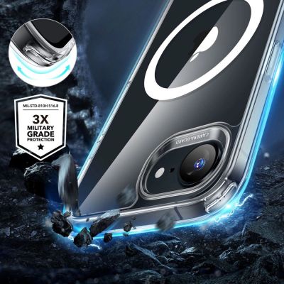 4. Etui ESR Classic Hybrid Halolock MagSafe na iPhone 16e / 17e - przezroczyste