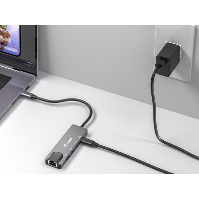 8. Equip 133489 stacja dokująca Przewodowa USB 3.2 Gen 1 (3.1 Gen 1) Type-C Szary