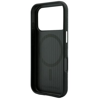 7. Etui Karl Lagerfeld Grained Embossed Ring & Kameo Logo MagSafe na iPhone 18 Pro / 17 Pro - czarne