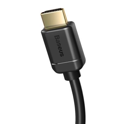 4. Baseus kabel przewód HDMI 2.0 4K 60 Hz 3D HDR 18 Gbps 2 m czarny (CAKGQ-B01)