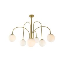 Lampa wisząca KAFF 2023667 6xE27, złota
