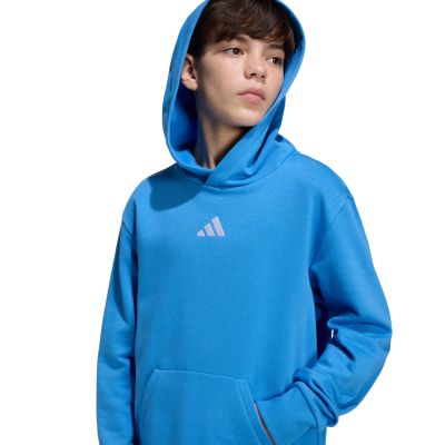 6. Bluza dla dzieci adidas Essentials Hoodie niebieska KD3382