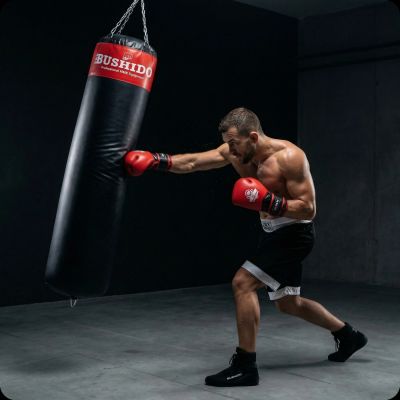 17. Worek bokserski - 130 Red - 130 cm / 30 kg