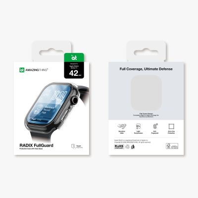 11. Szkło ochronne AMAZINGTHING Radix z etui na Apple Watch Series 11 42 mm - przezroczyste
