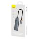 10. Hub USB-A Baseus UltraJoy Series 4xUSB-A 3.0 1xUSB-C 5V - szary