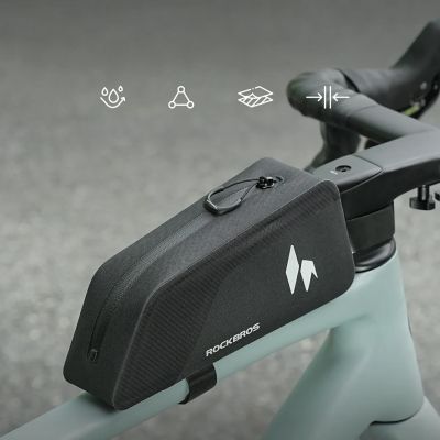7. Torba na górną rurę Rockbros AS-151 RideMate wodoodporna - czarna