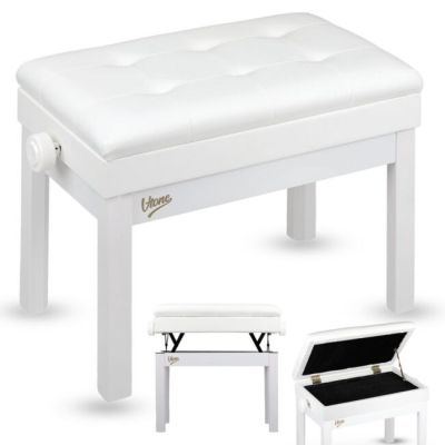 V-TONE PB2 WH ława do pianina keyboardu biała tapi