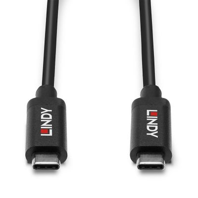 2. Lindy 43308 kabel USB USB 3.2 Gen 2 (3.1 Gen 2) 5 m USB C Czarny