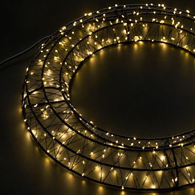 3. WIANEK DEKORACYJNY OPONA 480LED 38CM CZARNY