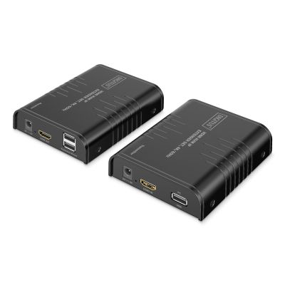 3. Przedłużacz (extender) po skrętce kat.6 HDMI 4K/60Hz z KVM USB 2.0 przez IP 1G lub do 120m/200m, max. 253 odbiorniki, ekran dotykowy - zestaw
