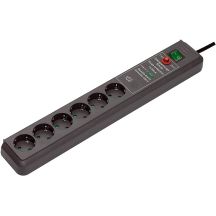 Brennenstuhl Secure-Tec Surge Protection 15.000 A Czarny 6 x gniazdo sieciowe 3 m