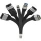 4. Techly ICOC USBC-RJ45 kabel sieciowy Czarny 0,144 m