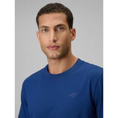 4. T-shirt regular gładki męski 4F 4FRSS26TTSHM4261-30S