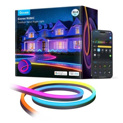 10. Taśma LED Govee H61A8 Outdoor Neon Strip Lights 10m z Wi-Fi, Bluetooth, RGBIC
