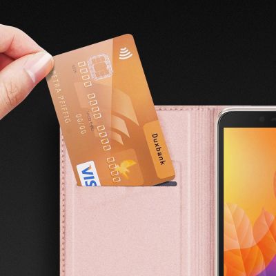 16. DUX DUCIS Skin Pro kabura etui pokrowiec z klapką Huawei Y5p różowy