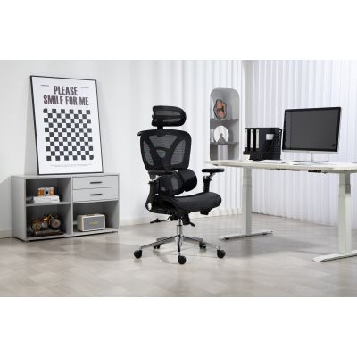 77. Activejet Fotel biurowy Ergonomiczny YK848 czarny