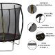 25. TRAMPOLINA DUNLOP PREMIUM Z SIATKĄ WEWNĘTRZNĄ fi244cm