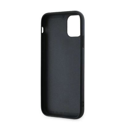 7. Etui Karl Lagerfeld Diagonal Quilted Script na iPhone 11 / Xr - czarne