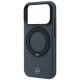 6. Etui Mercedes Leather with Ring Stand MagSafe na iPhone 18 Pro Max / 17 Pro Max - ciemnoszare