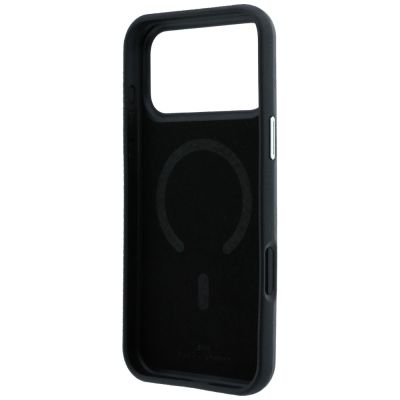 7. Etui BMW Sign Deboss Quilted Metal Logo MagSafe na iPhone 18 Pro Max / 17 Pro Max - ciemnoszare
