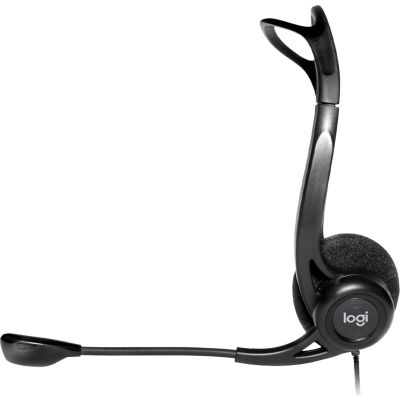 3. Słuchawki z mikrofonem Logitech 960 981-000100 (kolor czarny)