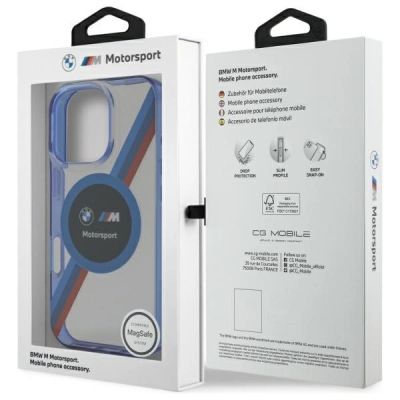 8. BMW BMHMP16X23HTPUT iPhone 16 Pro Max     6.9" przezroczysty/transparent hardcase Motosport IML Circle MagSafe
