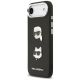 2. Etui Karl Lagerfeld FW Grained Karl & Choupette Heads Pins & Logo na iPhone Air - czarne