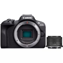 Canon Aparat bezlusterkowy EOS R100 + obiektyw RF-S 18-45mm F4.5-6.3 IS STM Megapiksel 24,1 MP Czułość ISO (maks.) 12800 Przekątna wyświetlacza 3,0 Sieć Wi-Fi Automatyczny, ręczny Matryca CMOS Czarny