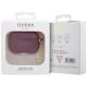 5. Etui Guess Liquid Silicone Glitter Triangle Charm na AirPods Pro 2 - purpurowe