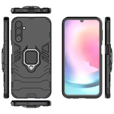 3. Ring Armor etui do Samsung Galaxy A24 4G pancerny pokrowiec uchwyt magnetyczny ring czarne