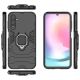 3. Ring Armor etui do Samsung Galaxy A24 4G pancerny pokrowiec uchwyt magnetyczny ring czarne