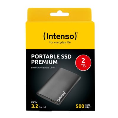 2. Dysk SSD USB3.2 2TB zewnętrzny czarny INTENSO