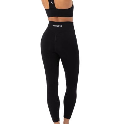 4. Legginsy sportowe damskie bezszwowe czarne Carpatree Blaze - C-BSC