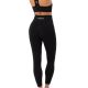 4. Legginsy sportowe damskie bezszwowe czarne Carpatree Blaze - C-BSC