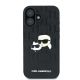 3. Etui Karl Lagerfeld Monogram Karl & Choupette Head Pin na iPhone 16 - czarne