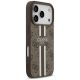 4. Etui Guess 4G Printed Stripes MagSafe na iPhone 17 Pro - brązowe