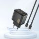 2. Ładowarka sieciowa Dudao A28PEU PD 45W GaN 2xUSB - czarna