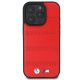 3. Etui BMW M Perforated And Stitched Line MagSafe na iPhone 16 Pro - czerwone